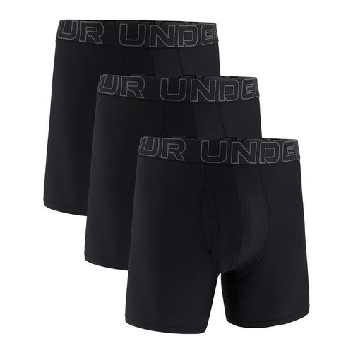 Men's Under Armour Performance Tech Mesh 6" 3 Pack Boxer Briefs - Primary Image