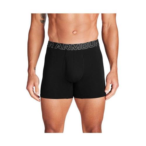Men's Under Armour Performance Cotton 6" 3 Pack Boxer Briefs - Primary Image