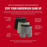 Men's Under Armour Performance Cotton 6" 3 Pack Boxer Briefs - Thumbnail 7 of 7