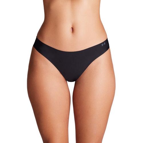 Women's Under Armour Pure Stretch No Show 3 Pack Thong - Primary Image