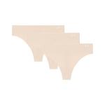 Women's Under Armour Pure Stretch No Show 3 Pack Thong - Thumbnail 1 of 3