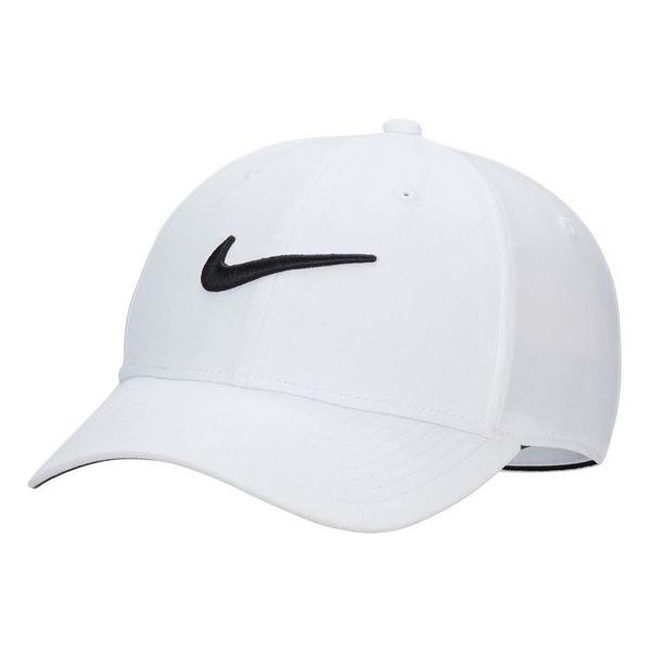 Nike Dri-FIT Club Structured Swoosh Adjustable Hat M/L White/Black