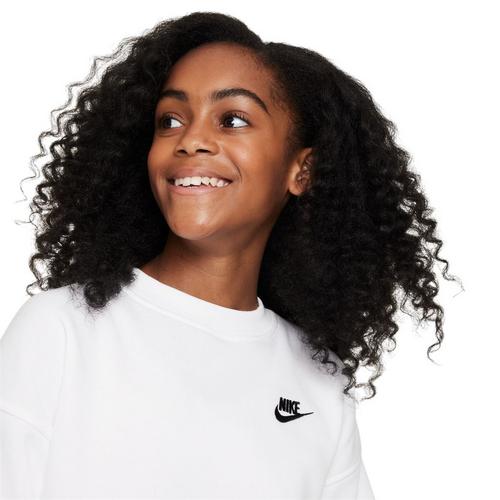 Kids' Nike Sportswear Club Fleece Oversized Crewneck Sweatshirt - Primary Image