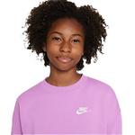 Kids' Nike Sportswear Club Fleece Oversized Crewneck Sweatshirt - Thumbnail 3 of 4