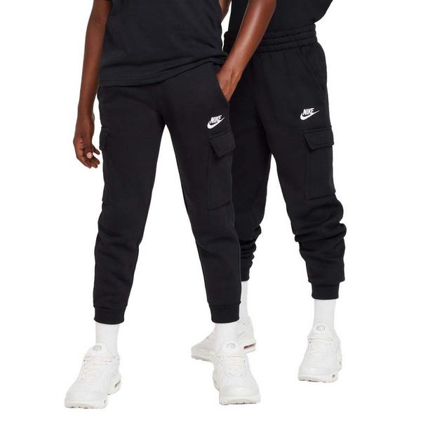 Kids' Nike Sportswear Club Fleece Cargo Joggers Small Black/White Regular