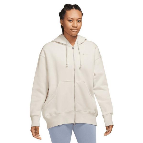 Women's Nike Sportswear Phoenix Fleece Full Zip Large Lt Orewood Brn/Sail