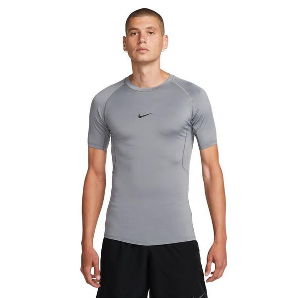 Men's Nike Pro Dri-FIT Tight Compression Shirt XLarge Smoke Grey/Black