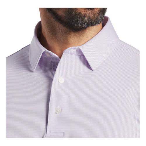 Men's FootJoy MicroFeeder Stripe Lisle Polo - Primary Image