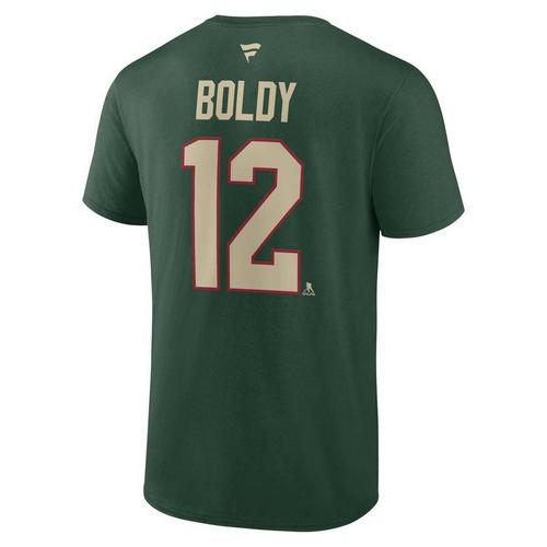 Fanatics Minnesota Wild Matt Boldy #12 Name & Number T-Shirt - Primary Image