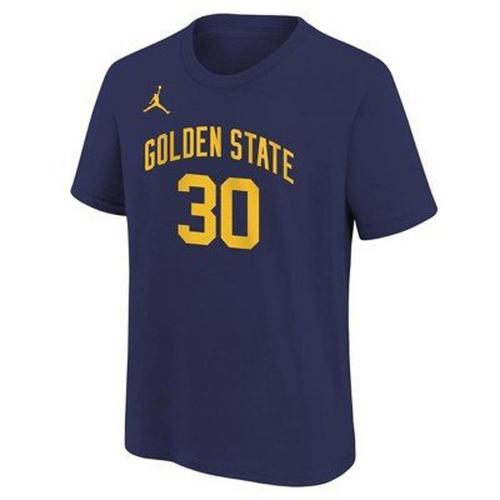 Nike Kids' Golden State Warriors Steph Curry #30 2022 Statement Name & Number T-Shirt - Primary Image