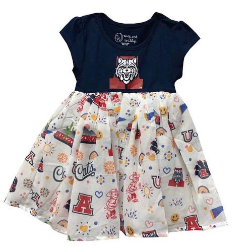 Wes and Willy Toddler Girls' Arizona Wildcats Princess Dress - Primary Image
