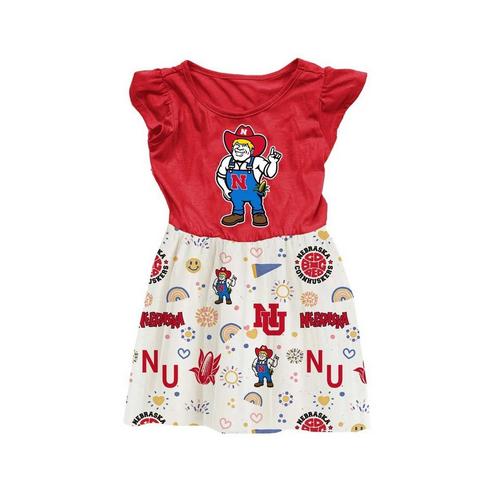 Wes and Willy Toddler Girls' Nebraska Cornhuskers Princess Dress - Primary Image