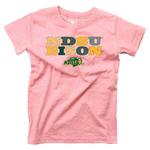Wes and Willy Girls' North Dakota State Bison Pink Basic Logo T-Shirt - Thumbnail 1 of 2