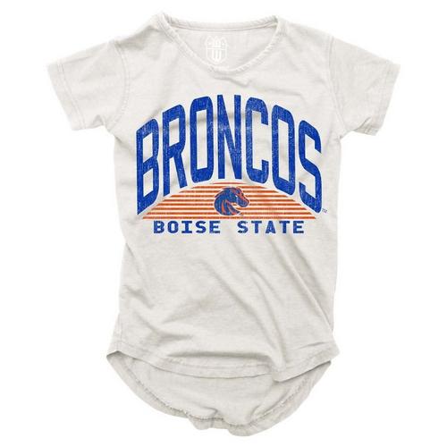 Wes and Willy Girls' Boise State Broncos 2024 Basic Logo T-Shirt - Primary Image