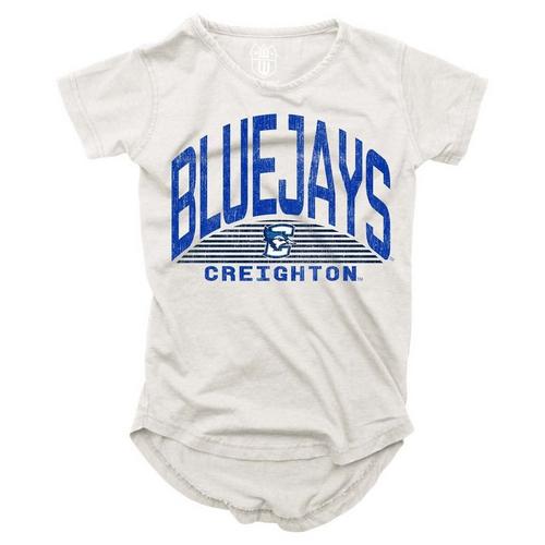 Wes and Willy Girls' Creighton Bluejays 2024 Basic Logo T-Shirt - Primary Image