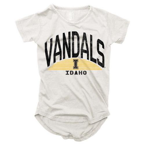 Wes and Willy Girls' Idaho Vandals 2024 Basic Logo T-Shirt - Primary Image