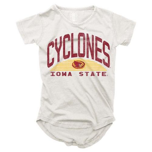 Wes and Willy Kids' Girls' Iowa State Cyclones 2024 Basic Logo T-Shirt - Primary Image