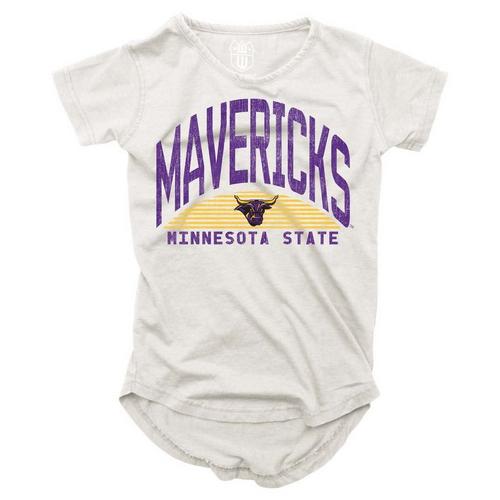 Wes and Willy Girls' Minnesota State Mavericks 2024 Basic Logo T-Shirt - Primary Image