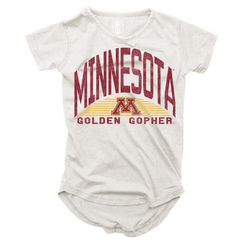 Wes and Willy Girls' Minnesota Golden Gophers 2024 Basic Logo T-Shirt - Primary Image