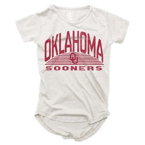 Wes and Willy Girls' Oklahoma Sooners 2024 Basic Logo T-Shirt - Primary Image