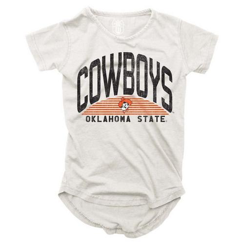 Wes and Willy Girls' Oklahoma State Cowboys 2024 Basic Logo T-Shirt - Primary Image