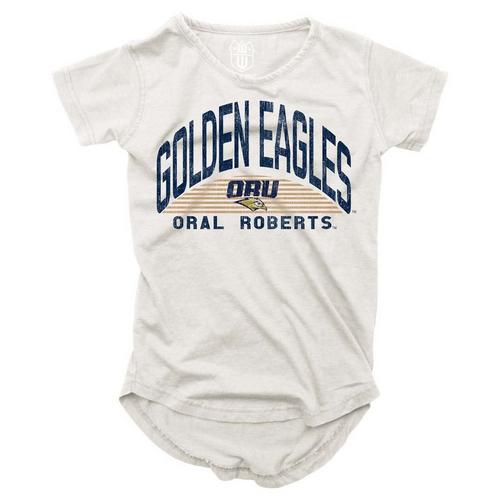 Wes and Willy Girls' Oral Roberts Golden Eagles 2024 Basic Logo T-Shirt - Primary Image