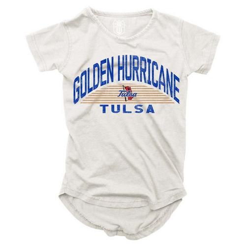 Wes and Willy Girls' Tulsa Golden Hurricane 2024 Basic Logo T-Shirt - Primary Image