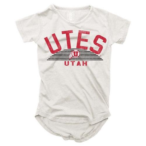 Wes and Willy Girls' Utah Utes 2024 Basic Logo T-Shirt - Primary Image