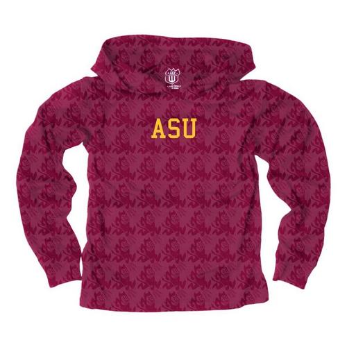 Wes and Willy Toddler Arizona State Sun Devils All-Over Print Hoodie - Primary Image