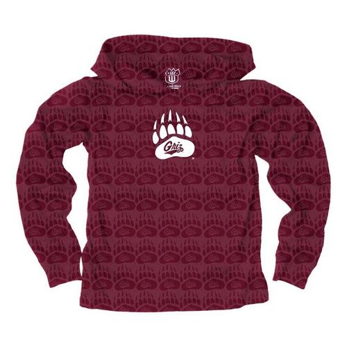 Wes and Willy Kids Montana Grizzlies All-Over Print Hoodie - Primary Image