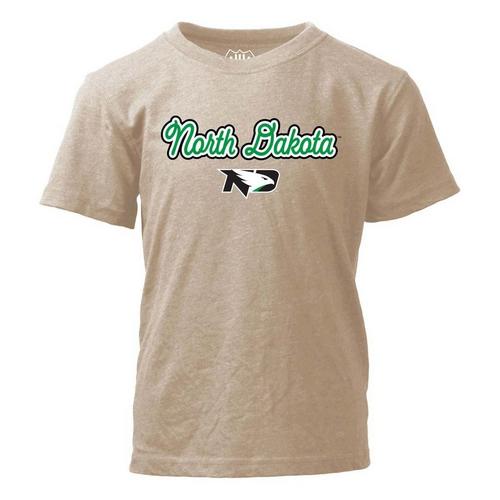 Wes and Willy Kids' North Dakota Fighting Hawks Loops T-Shirt - Primary Image