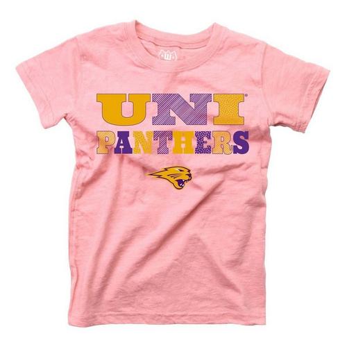 Wes and Willy Girls' Northern Iowa Panthers Basic Logo T-Shirt - Primary Image