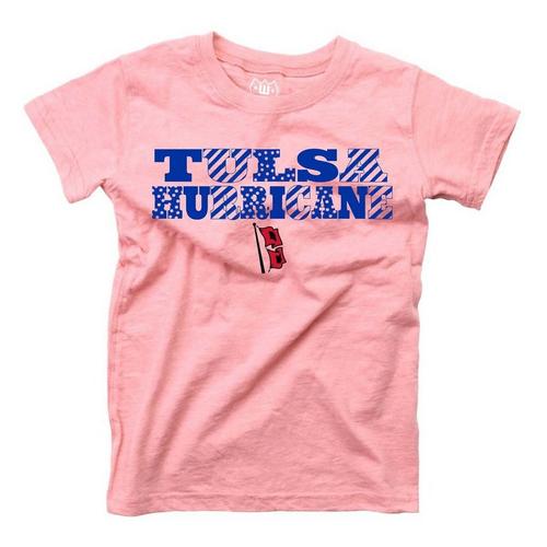 Wes and Willy Girls' Tulsa Golden Hurricane Basic Logo T-Shirt - Primary Image