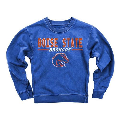 Wes and Willy Girls' Boise State Broncos Fleece Crew - Primary Image