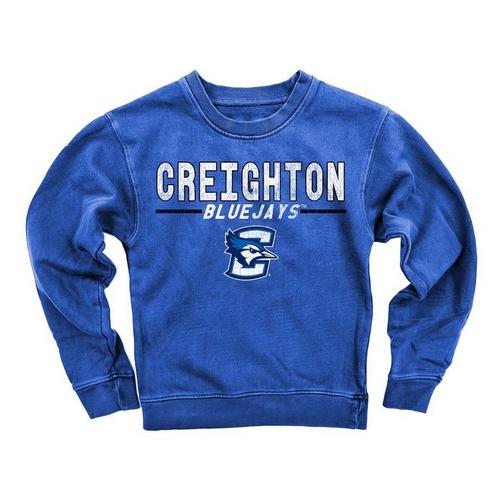 Wes and Willy Girls' Creighton Bluejays Fleece Crew - Primary Image
