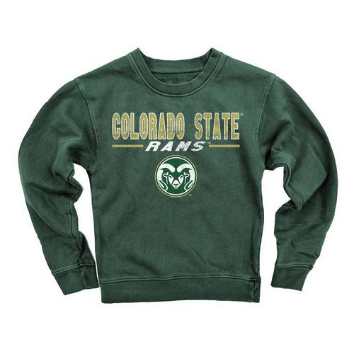 Wes and Willy Girls' Colorado State Rams Fleece Crew - Primary Image