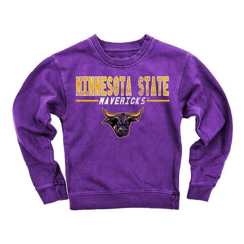 Wes and Willy Girls' Minnesota State Mavericks Fleece Crew - Primary Image