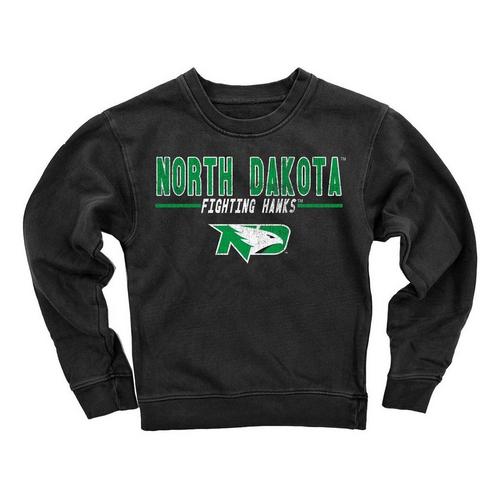 Wes and Willy Girls' North Dakota Fighting Hawks Fleece Crew - Primary Image