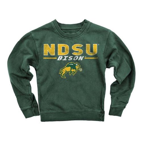 Wes and Willy Girls' North Dakota State Bison Fleece Crew - Primary Image