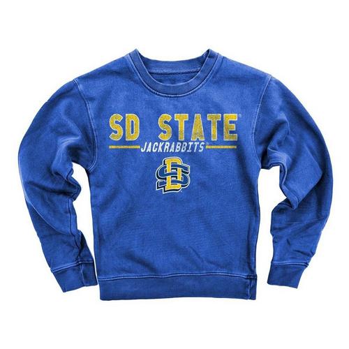 Wes and Willy Girls' South Dakota State Jackrabbits Fleece Crew - Primary Image