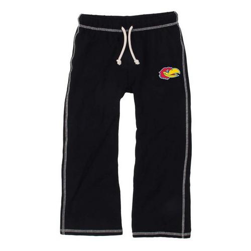 Wes and Willy Girls' Kansas Jayhawks French Sweatpants - Primary Image