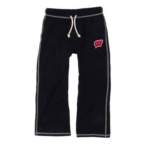Wes and Willy Girls' Wisconsin Badgers French Sweatpants - Primary Image