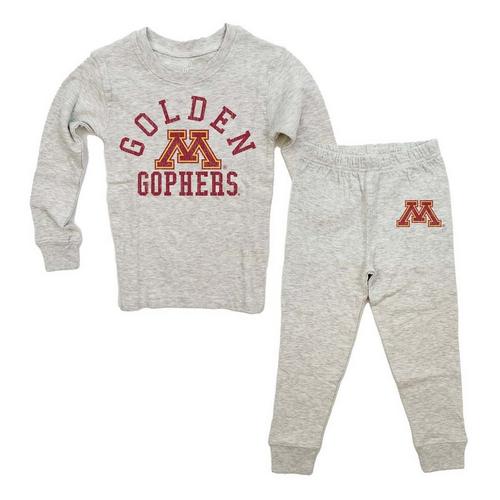 Wes and Willy Kids' Minnesota Golden Gophers Holiday Pajama Set - Primary Image