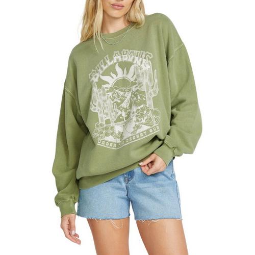 Women's Billabong Ride In Oversized Crewneck Sweatshirt - Primary Image