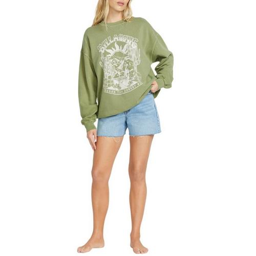 Women's Billabong Ride In Oversized Crewneck Sweatshirt - Primary Image