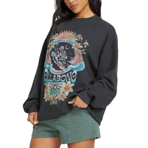 Women's Billabong Ride In Oversized Graphic Crewneck Sweatshirt - Primary Image