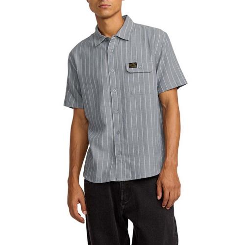 Men's RVCA Dayshift Stripe II Button Up Shirt - Primary Image