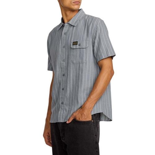 Men's RVCA Dayshift Stripe II Button Up Shirt - Primary Image