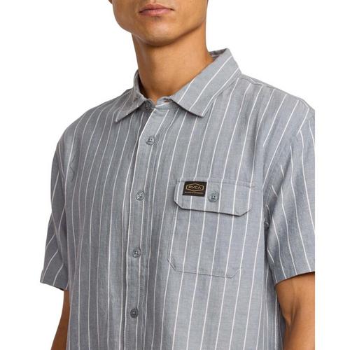 Men's RVCA Dayshift Stripe II Button Up Shirt - Primary Image