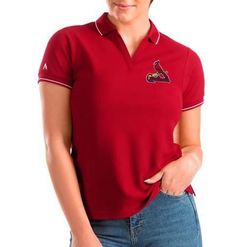 Antigua Women's St. Louis Cardinals Affluent Polo - Primary Image